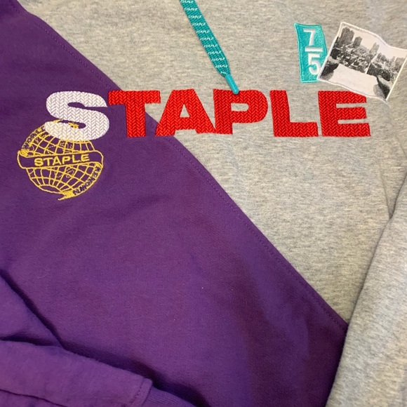 MENS STAPLE RENOWN NWT SWEATSHIRT PLUS STAPLE USED HOODIE SIZE LARGE - Picture 11 of 16